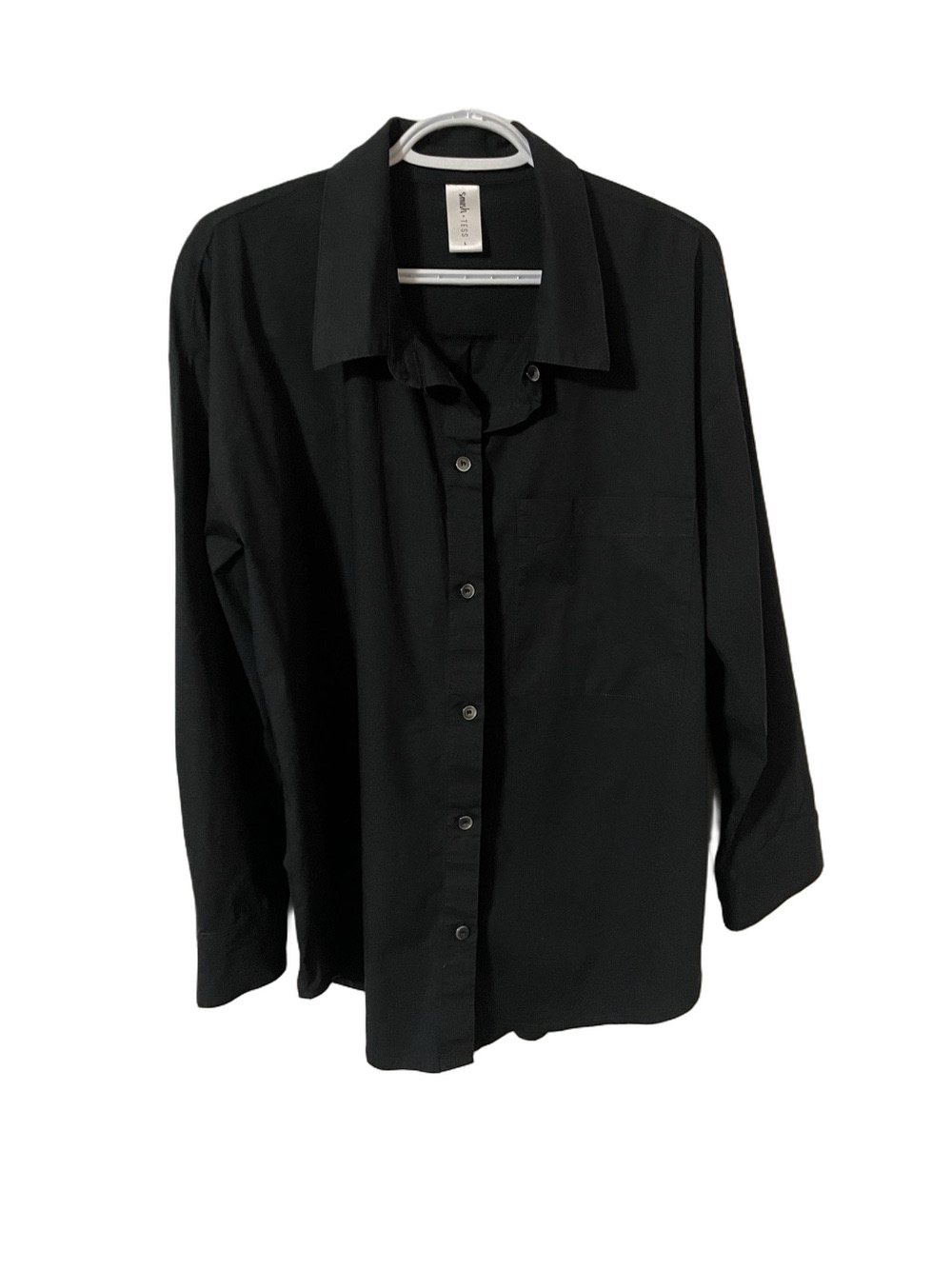 Smash + Tess Black Button-Down Shirt Size Large